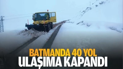 Batmanda 40 yol, ulaşıma kapandı