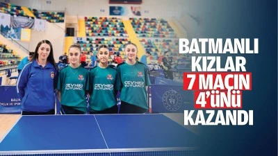 Batmanlı Kızlar, 7 maçın 4’ünü kazandı