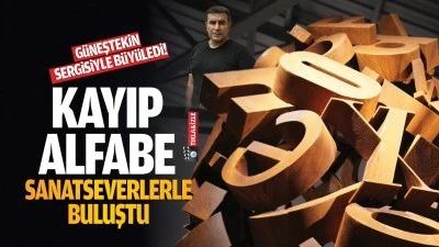 Sanatçı Güneştekin sergisiyle büyüledi! Kayıp Alfabe sanatseverlerle buluştu