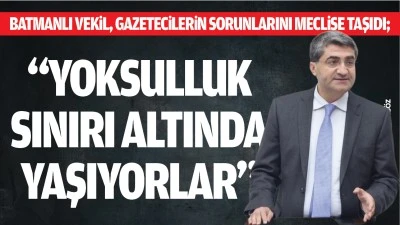 Batmanlı Vekil, gazetecilerin sorunlarını meclise taşıdı