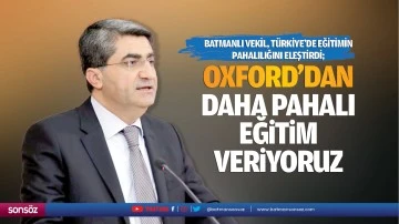 Batmanlı Vekil, Türkiye’de eğitimin pahalılığını eleştirdi