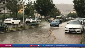 Bayburt'ta dolu etkili oldu