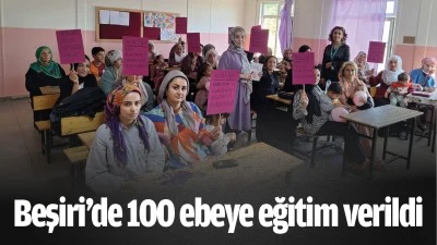 Beşiri’de 100 ebeye eğitim verildi