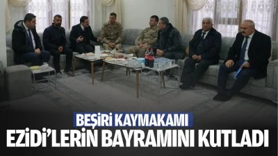 Beşiri Kaymakamı, Ezidi’lerin bayramını kutladı