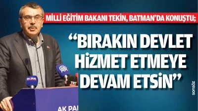 “Bırakın devlet hizmet etmeye devam etsin”