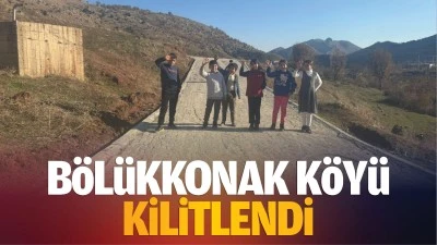 Bölükkonak Köyü kilitlendi