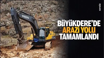 Büyükdere’de arazi yolu tamamlandı