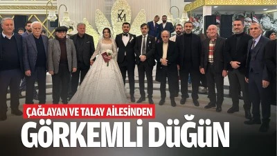 Çağlayan ve Talay ailesinden görkemli düğün