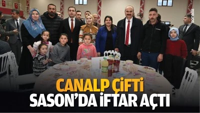 Canalp çifti, Sason’da iftar açtı