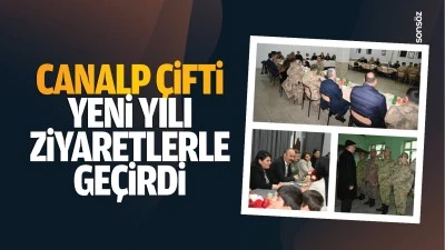 Canalp çifti, yeni yılı ziyaretlerle geçirdi