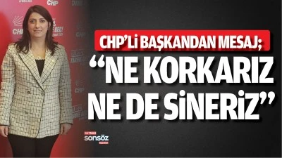 CHP’li başkandan mesaj