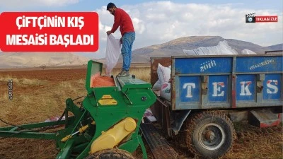 Çiftçinin kış mesaisi başladı