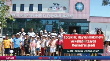 Çocuklar, Hayvan Bakımevi ve Rehabilitasyon Merkezi’ni gezdi