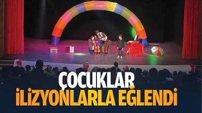 Çocuklar ilizyonlarla eğlendi