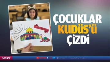 Çocuklar Kudüs’ü çizdi