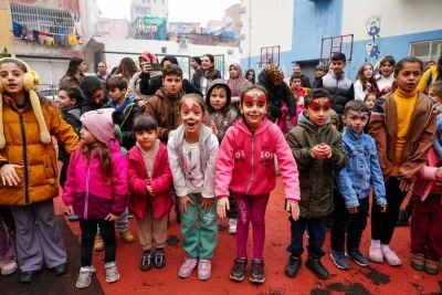 Çocuklar ‘Sanat ve Spor Şenliği’nde eğlendi