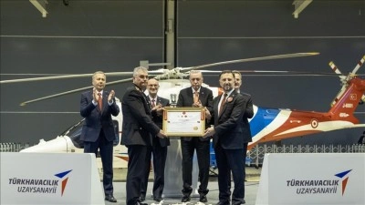 Cumhurbaşkanı Erdoğan, T625 GÖKBEY Helikopteri Teslimat Töreninde Yer Aldı