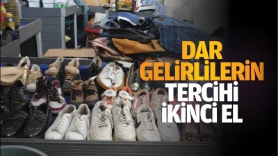 Dar gelirlilerin tercihi, ikinci el kıyafet pazarı…