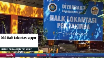 DBB Halk Lokantası açıyor