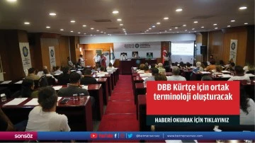 DBB Kürtçe için ortak terminoloji oluşturacak