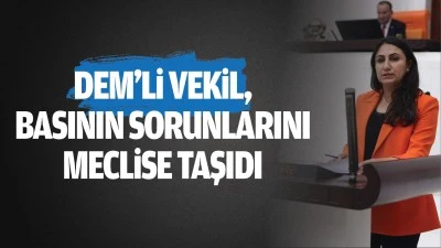 DEM’li vekil, basının sorunlarını meclise taşıdı