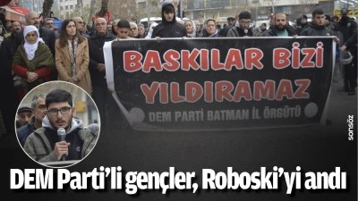 DEM Parti’li gençler, Roboski’yi andı