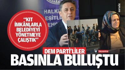 DEM Parti’liler, basınla buluştu