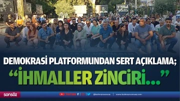 Demokrasi Platformundan sert açıklama