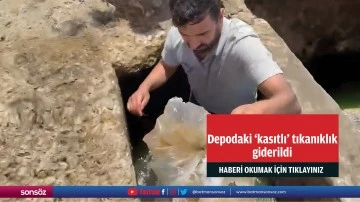 Depodaki ‘kasıtlı’ tıkanıklık giderildi