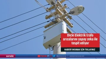 Dicle Elektrik trafo arızalarını yapay zeka ile tespit ediyor