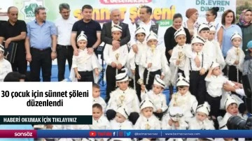 Diyarbakır'da 30 çocuk için sünnet şöleni düzenlendi