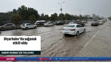 Diyarbakır'da sağanak etkili oldu