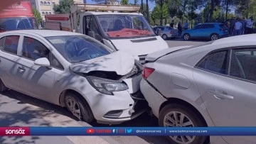 Diyarbakır'da zincirleme trafik kazasında 1 kişi yaralandı