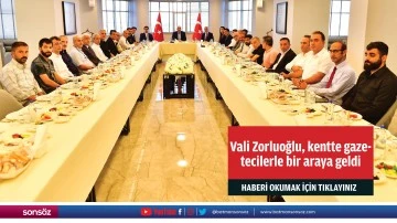Diyarbakır Valisi Zorluoğlu, kentte gazetecilerle bir araya geldi