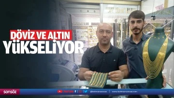 Döviz ve altın yükseliyor