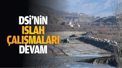 DSİ’nin ıslah çalışmaları devam…