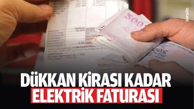 Dükkan kirası kadar elektrik faturası