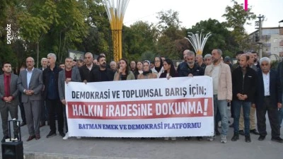 Emek Platformundan kayyum protestosu!