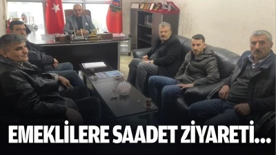 Emeklilere Saadet ziyareti…