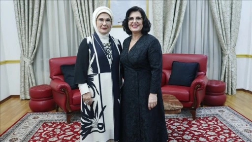 Emine Erdoğan, Arnavutluk Cumhurbaşkanı'nın eşiyle görüştü