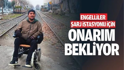 Engelliler şarj istasyonu için onarım bekliyor