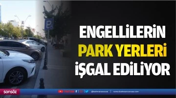 Engellilerin park yereri işgal ediliyor