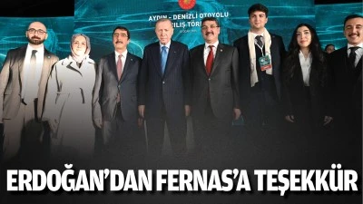 Erdoğan'dan Fernas'a teşekkür 