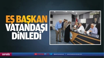 Eş Başkan, vatandaşı dinledi