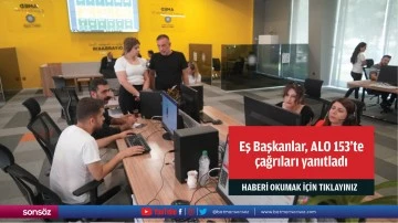 Eş Başkanlar, ALO 153'te çağrıları yanıtladı