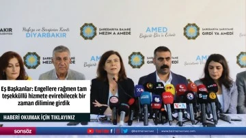 Eş Başkanlar: Engellere rağmen tam teşekküllü hizmete evirebilecek bir zaman dilimine girdik