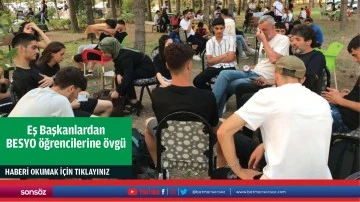 Eş Başkanlardan BESYO öğrencilerine övgü