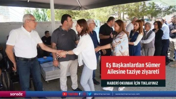 Eş Başkanlardan Sümer Ailesine taziye ziyareti