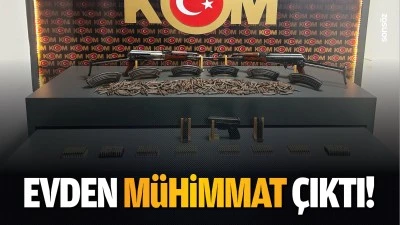 Evden mühimmat çıktı!