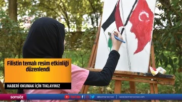 Filistin temalı resim etkinliği düzenlendi